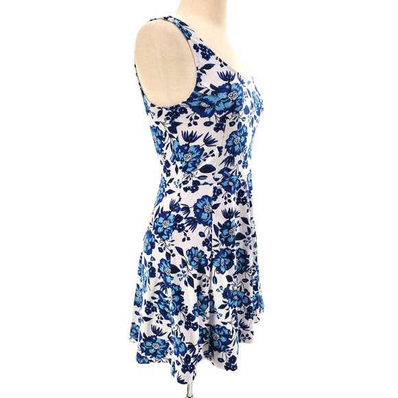 H&M Divided 8 Dress Floral Sleeveless Skater Summer Flare Mini Retro - Picture 10 of 10